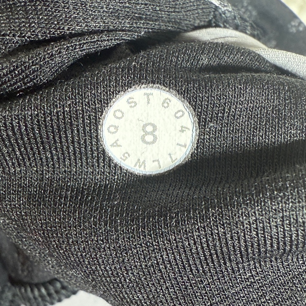 Lululemon Wunder Under Hi-Rise Nulux Leggings Overlace Black Grey Size 8 - Picture 8 of 14